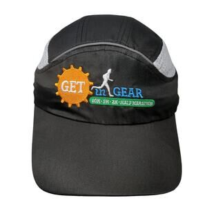 Get In Gear 10K 5K 2K Half Marathon Baseball Cap Black One Size Leslie Jordan